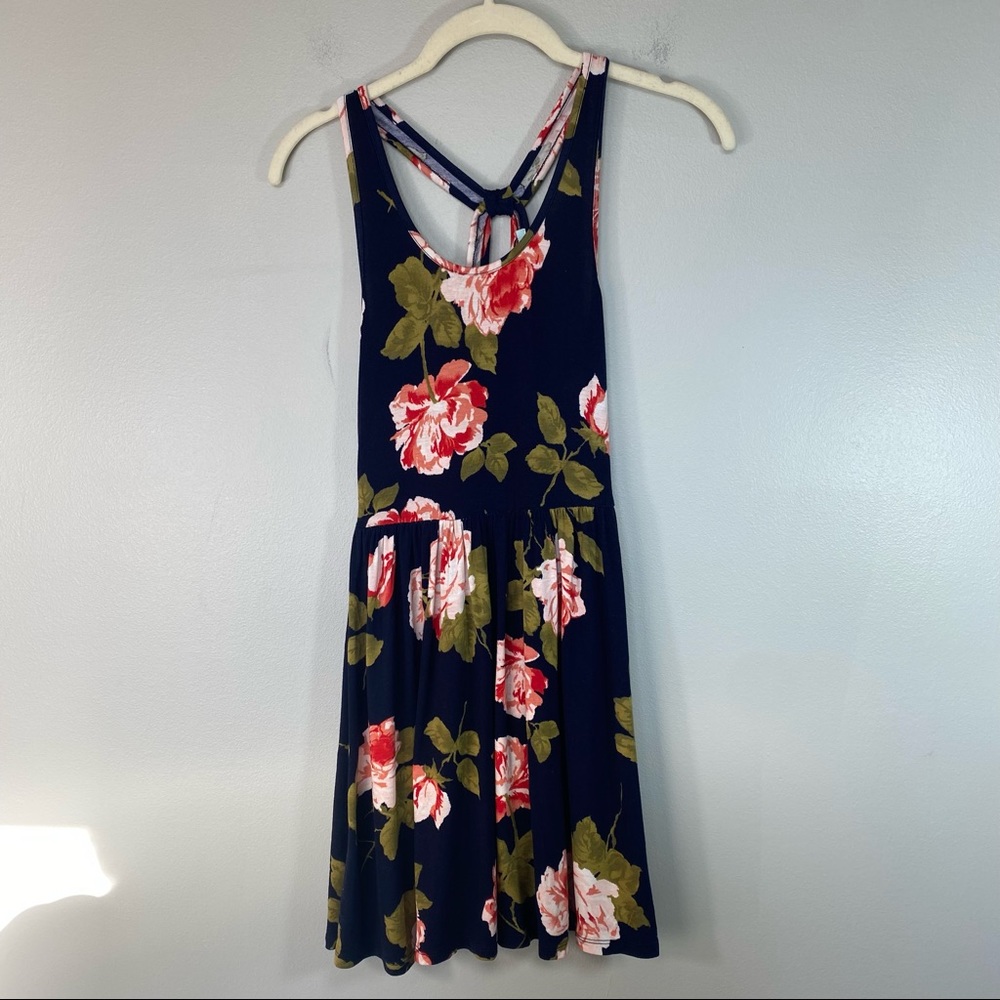 Kimchi Blue | Navy Blue Floral Midi Dress NWT